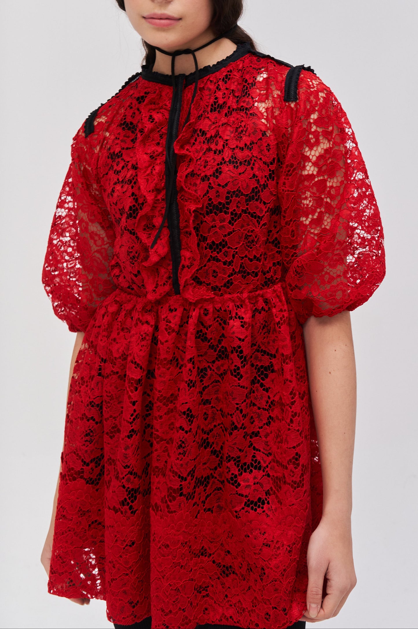 Kurzes_Kleid_mit_3_4_ArmI MON MARGIN