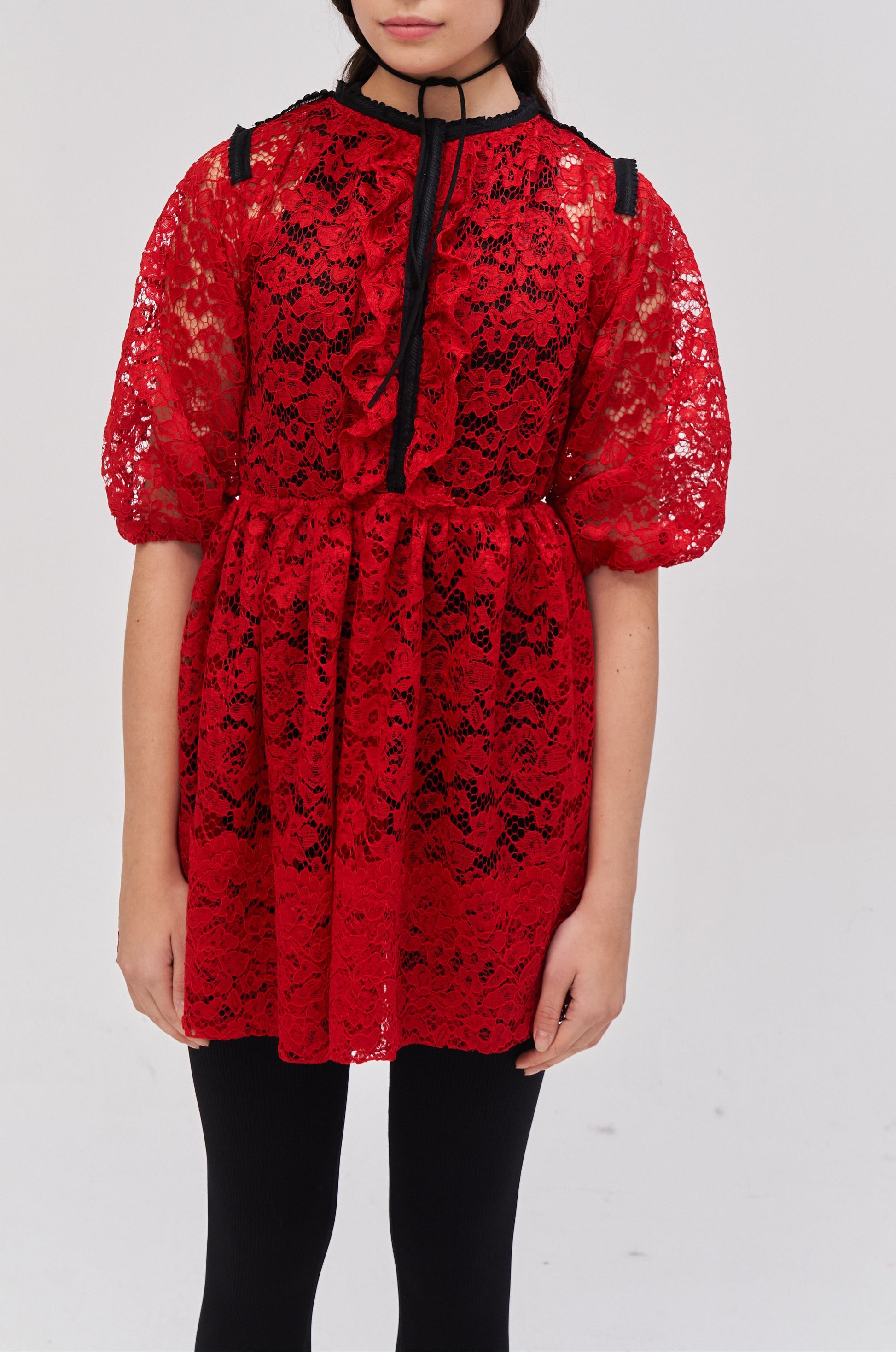 Kurzes_Kleid_mit_3_4_ArmI MON MARGIN